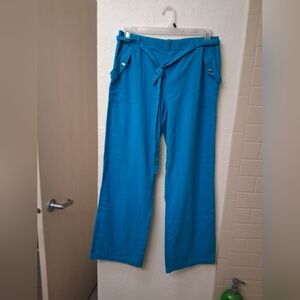 Vibrant Blue Wide-Leg Pants